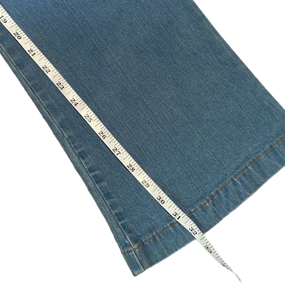 NWT Soft Surroundings Zip Flare Stretch Jeans M New! - Picture 13 of 15
